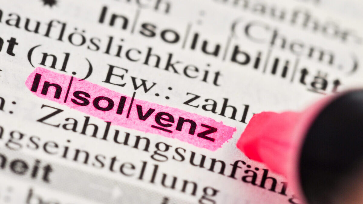 Insolvenz markiert